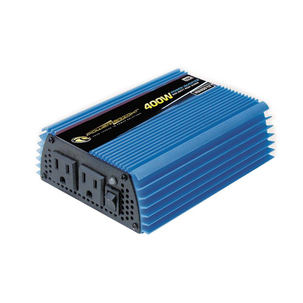 Power Bright 12-Volt DC to AC 400-Watt Power Inverter-XR400-12 ...