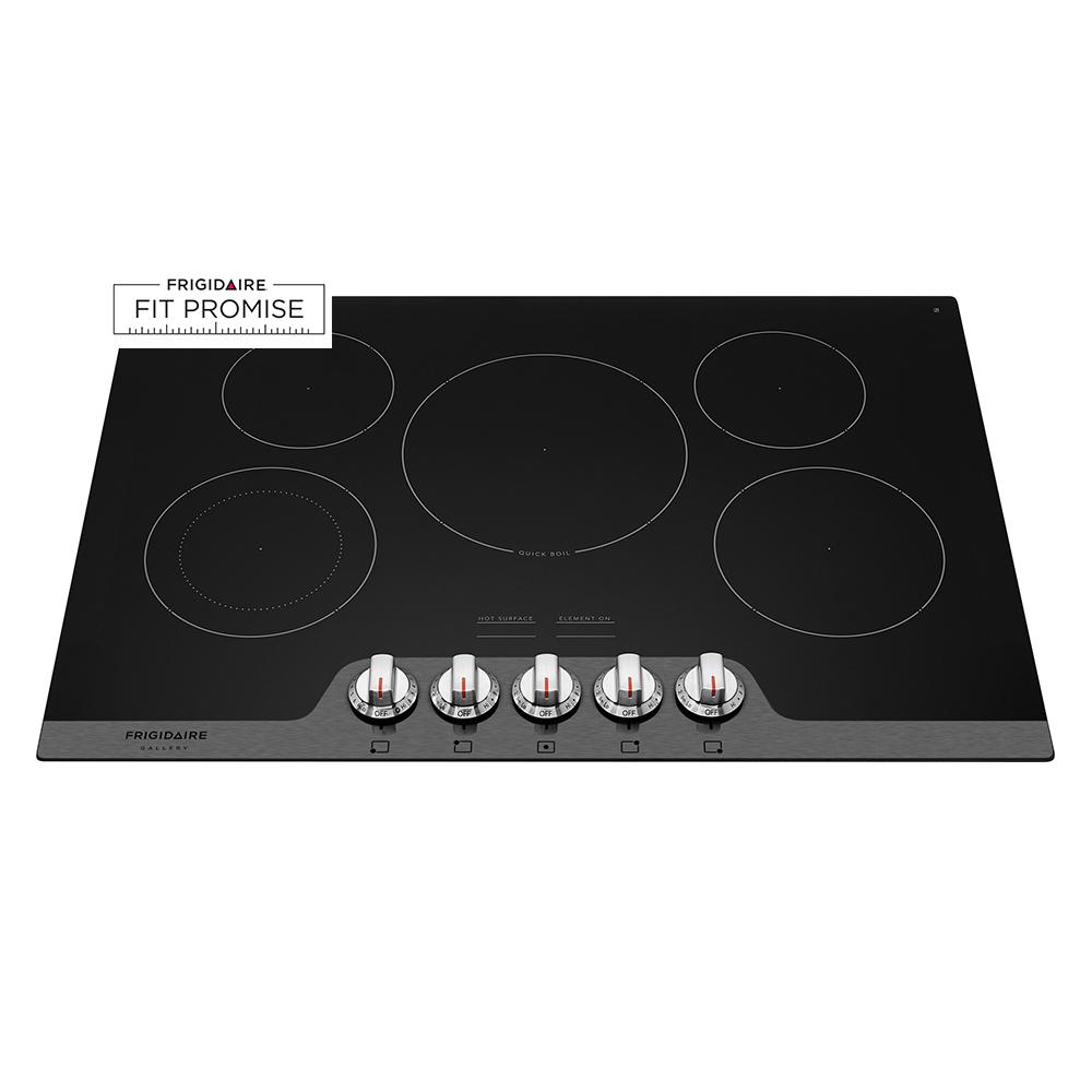 Stainless Steel Electric Cooktop 30 frigidaire gallery 30 in radiant electric cooktop in stainless steel with 5 elements