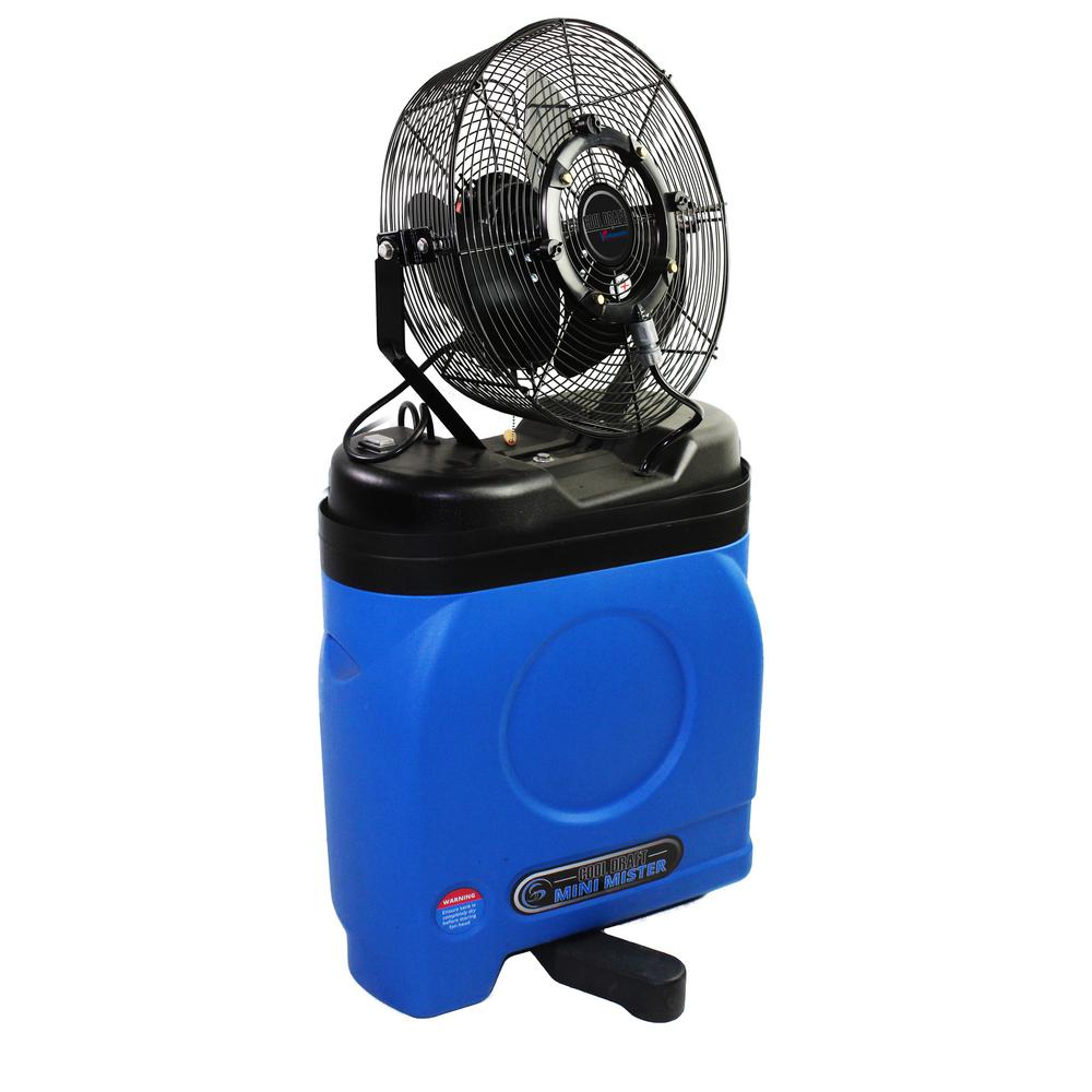 Cool Draft Mid Pressure 14 in. Misting Fan with Cooler CaseCDMP1420BLU