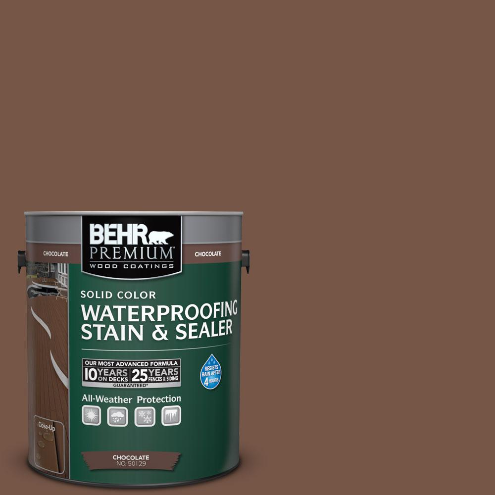 BEHR Premium 1 gal. SC129 Chocolate Solid Color
