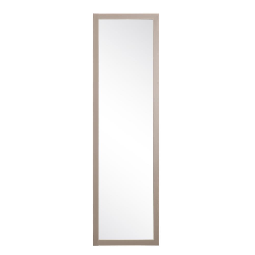 BrandtWorks Modern Matte Charcoal Slim Floor Mirror BM71Thin The Home