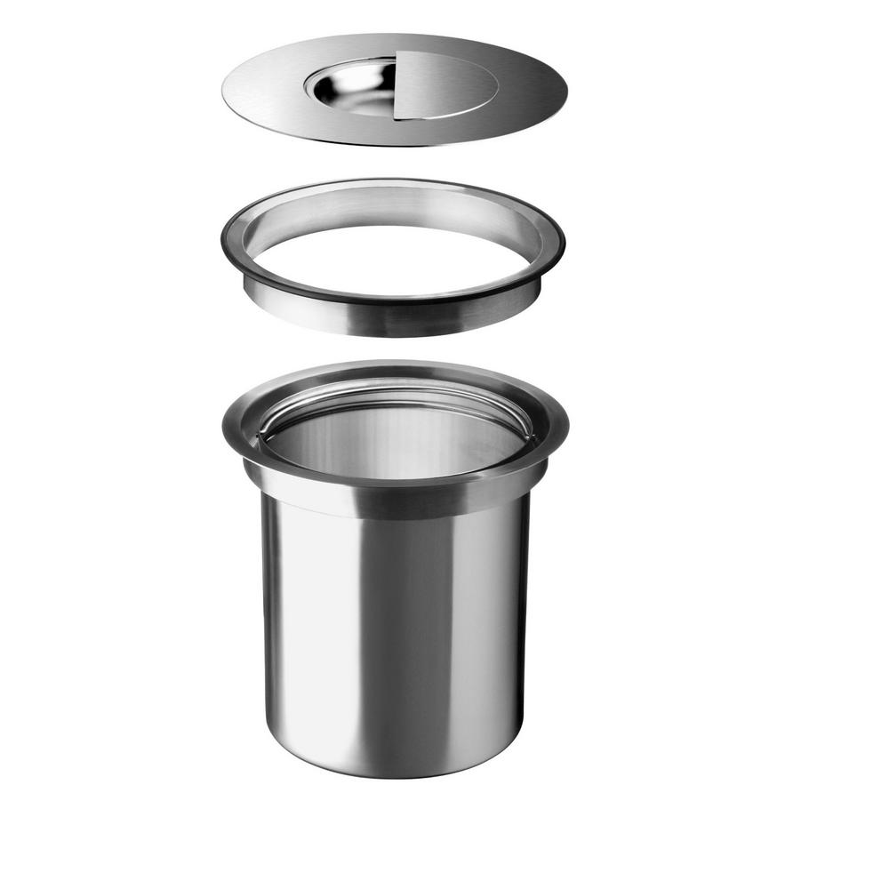 Under Sink Compost Bin Compare Prices At Nextag Blanco Solon Stainless Steel Flush Compost System