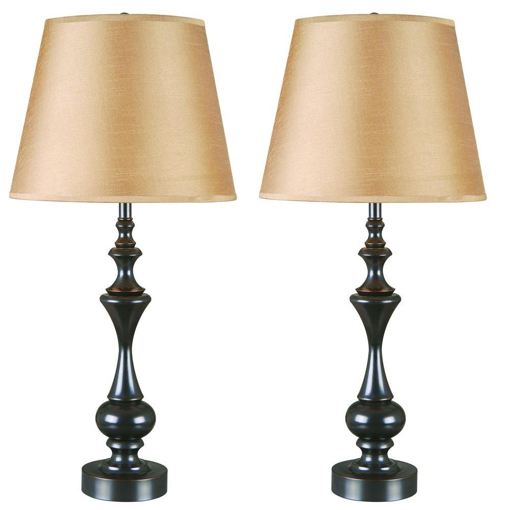 prescott bronze glass table lamp