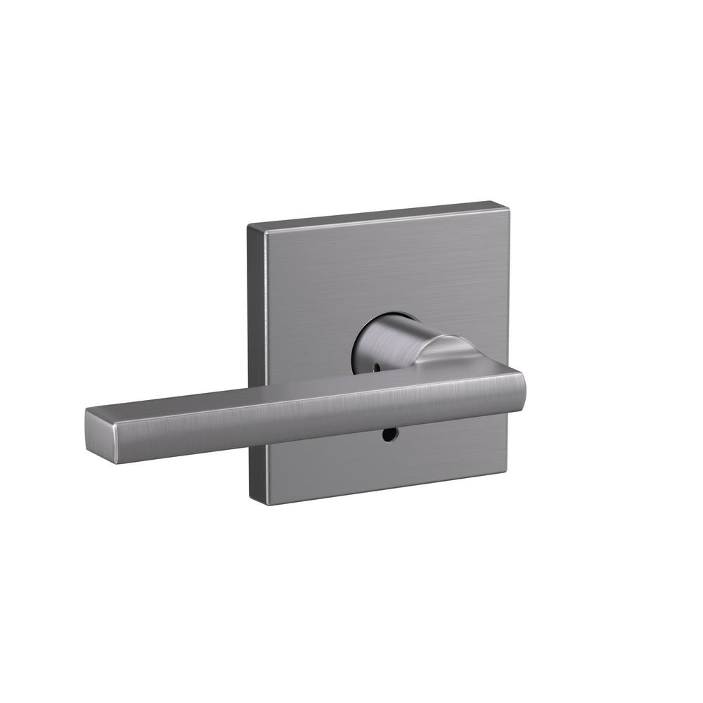 Schlage Custom Laude Satin Chrome Collins Trim Combined Interior Schlage Custom Laude Satin Chrome Collins Trim Combined Interior Door Lever