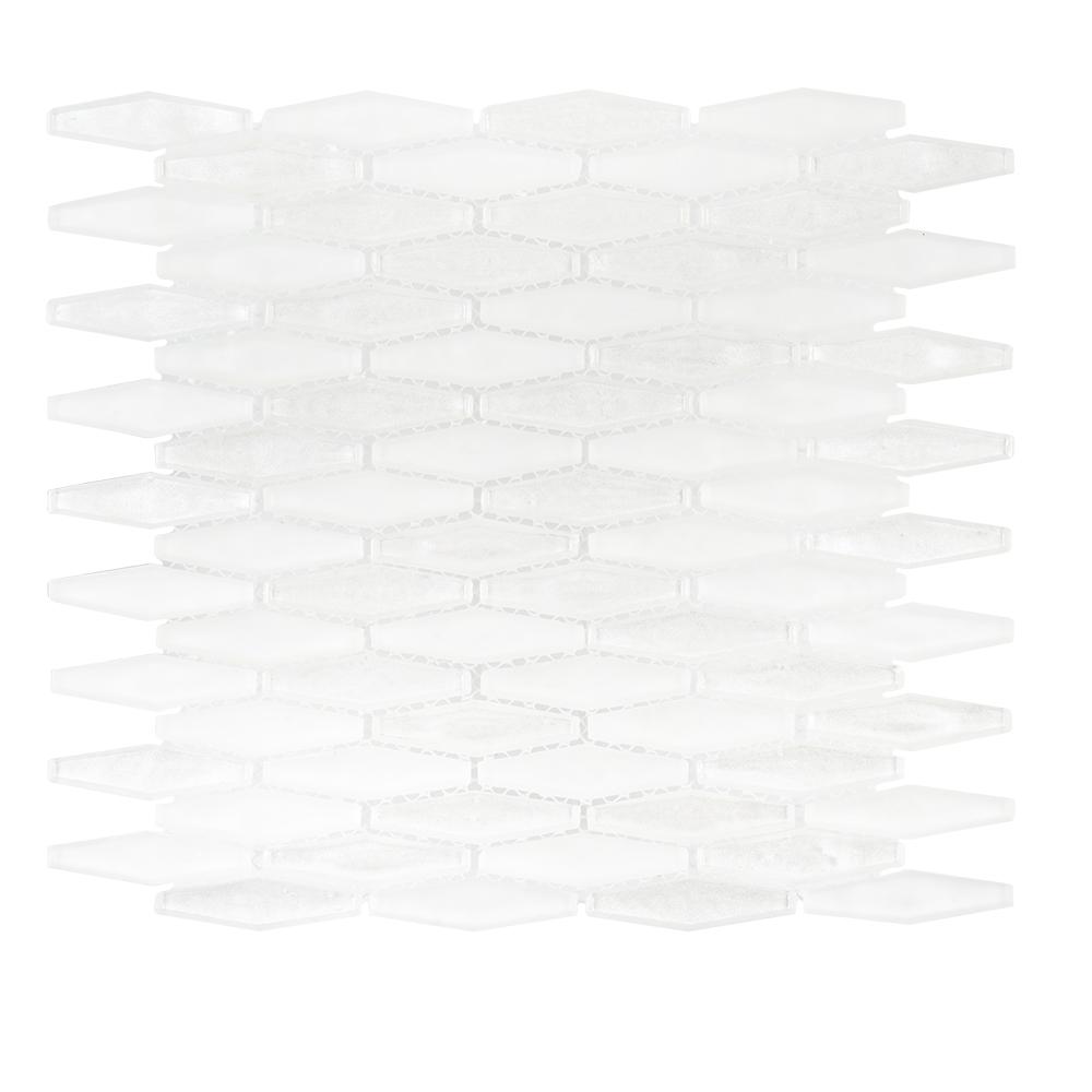 Splashback Tile Breeze Caribbean Ocean 123/4 in. x 123/4 in. x 6 mm Glass Mosaic Tile