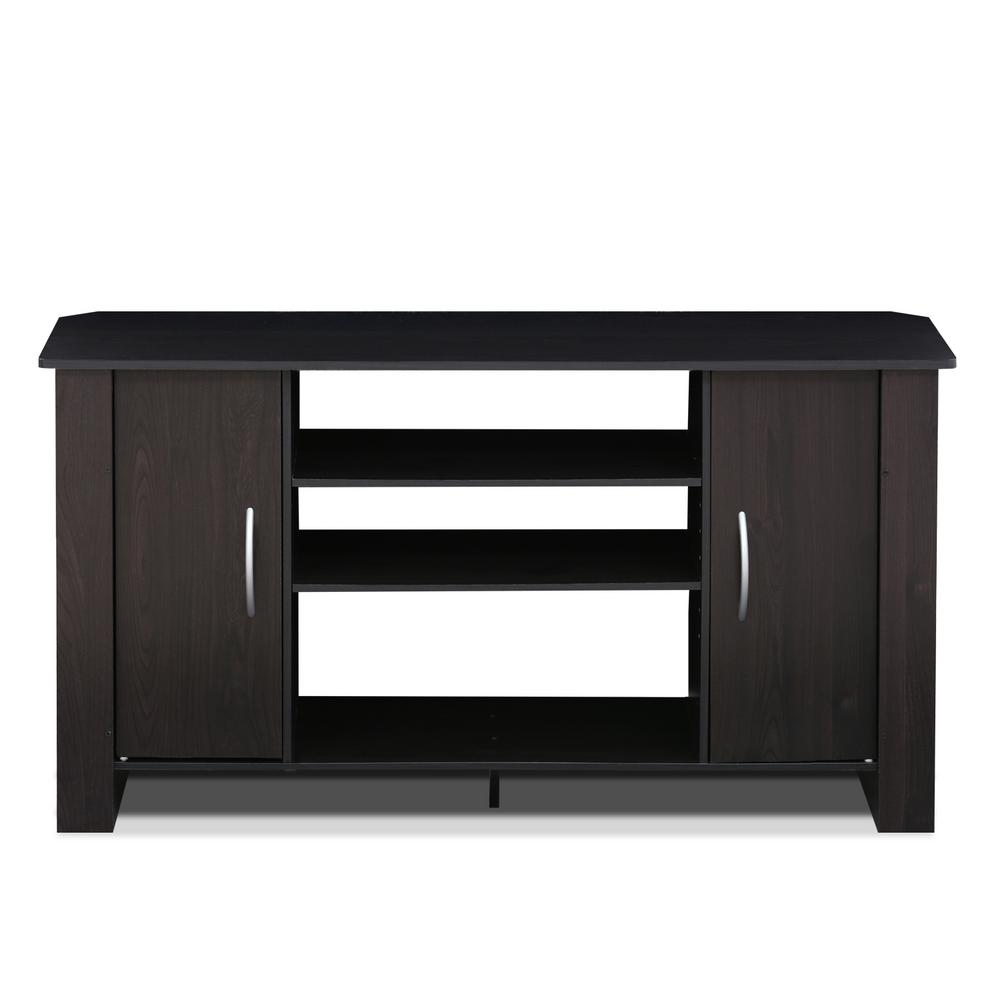 Furinno Econ 42 in. Espresso Wood TV Stand with 6 Drawer Fits TVs Up to