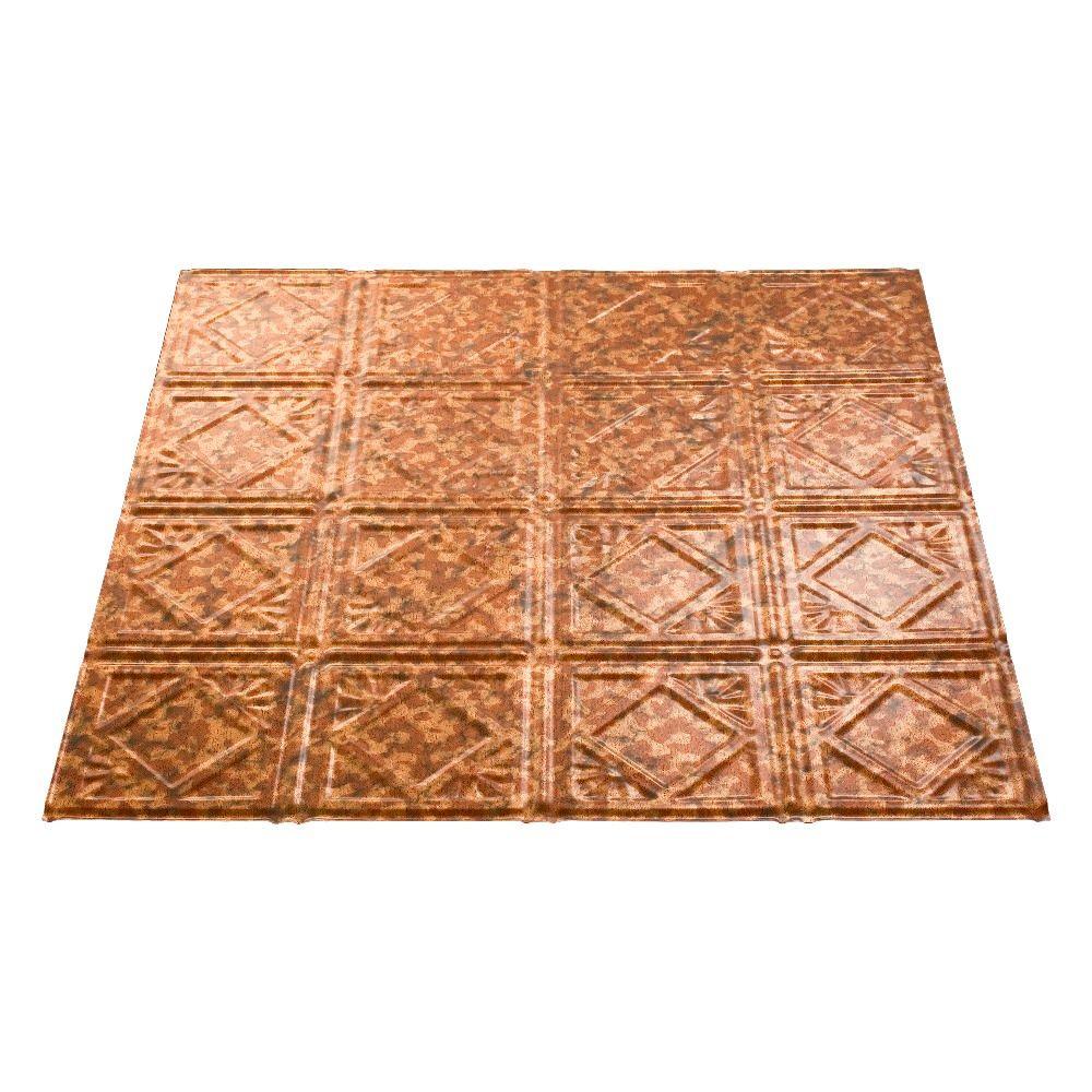Fasade Traditional Style 4 2 Ft X 2 Ft Vinyl Lay In Ceiling