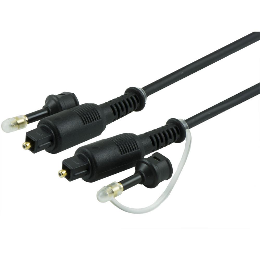 GE 6 ft. Digital Toslink Cable Fiber Optic, Black34111 The Home Depot