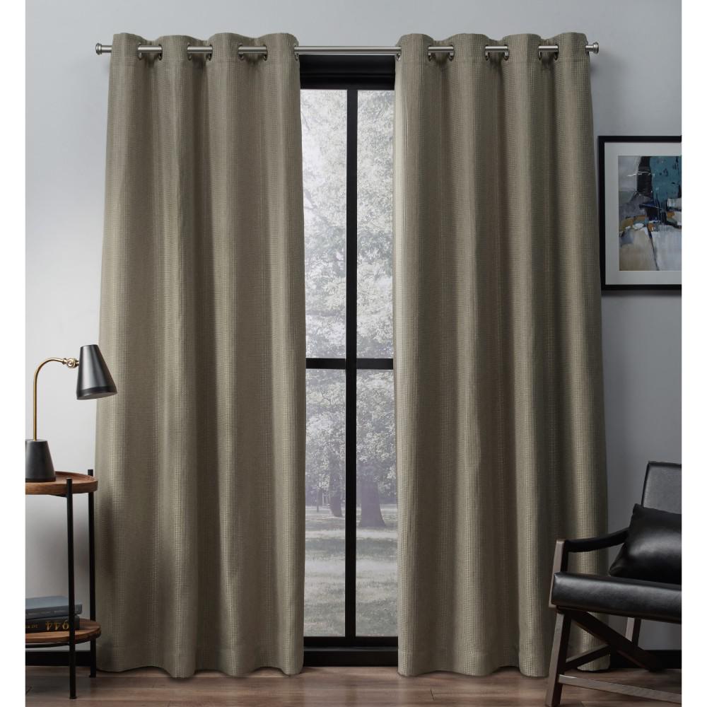 Eglinton 52 In W X 108 In L Woven Blackout Grommet Top Curtain