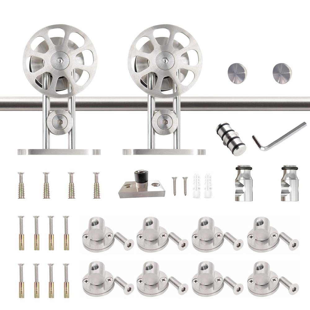 Winsoon 13 Ft 156 In Stainless Steel Sliding Barn Door Hardware