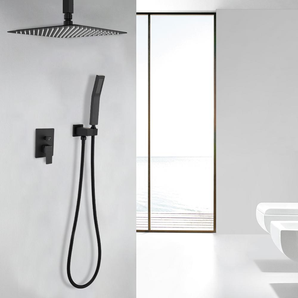 12/" Shower Set Shower Fittings Shower Set Hand Shower Rain Shower Shower Black