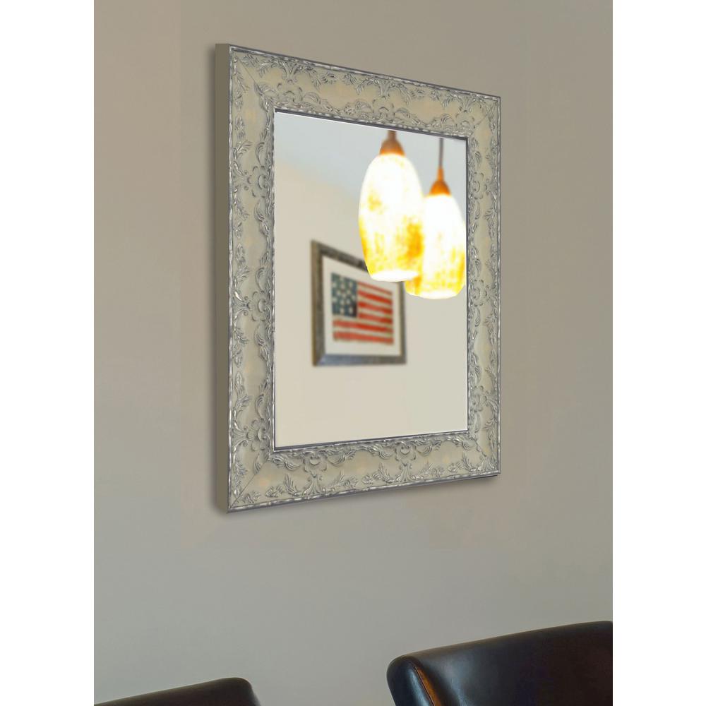 40 5 In X 30 Maclaren Pewter Non Beveled Vanity Wall Mirror