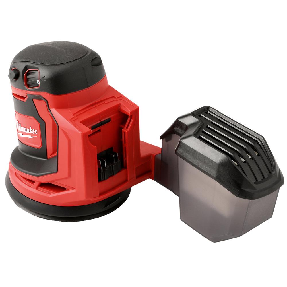 Milwaukee Random Orbit Sander 18V Lithium Ion Cordless Dust Canister