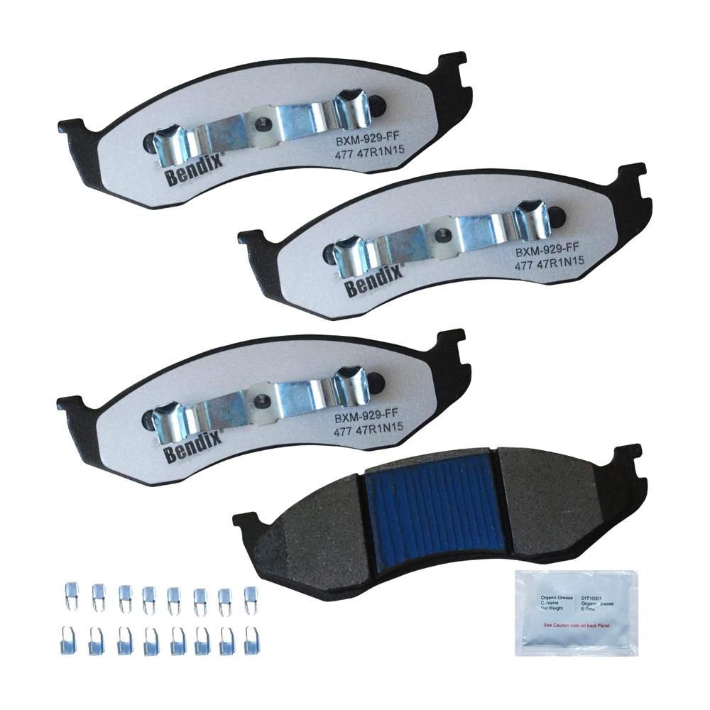 Disc Brake Pad Set-Fleet Metlok Semi-Metallic SDR Disc Brake Pad Rear,Front