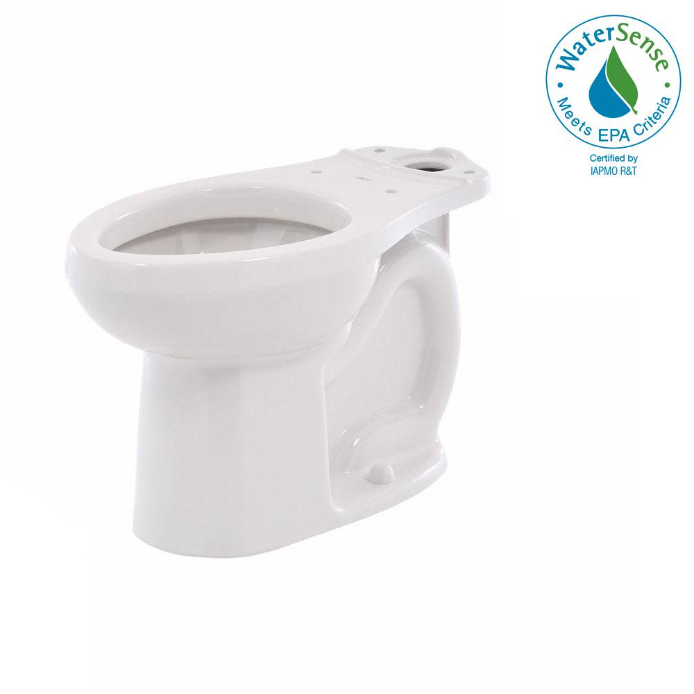 H2Option Dual Flush Right Height Elongated Toilet Bowl Only - Finish: White