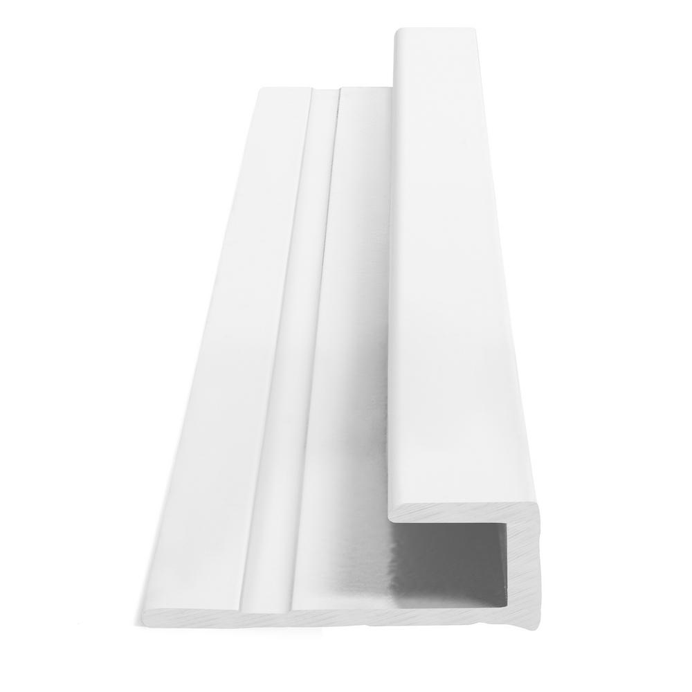TrimMaster 5.5 mm White 1 in. x 84 in. Aluminum LVT Square Shape Tap