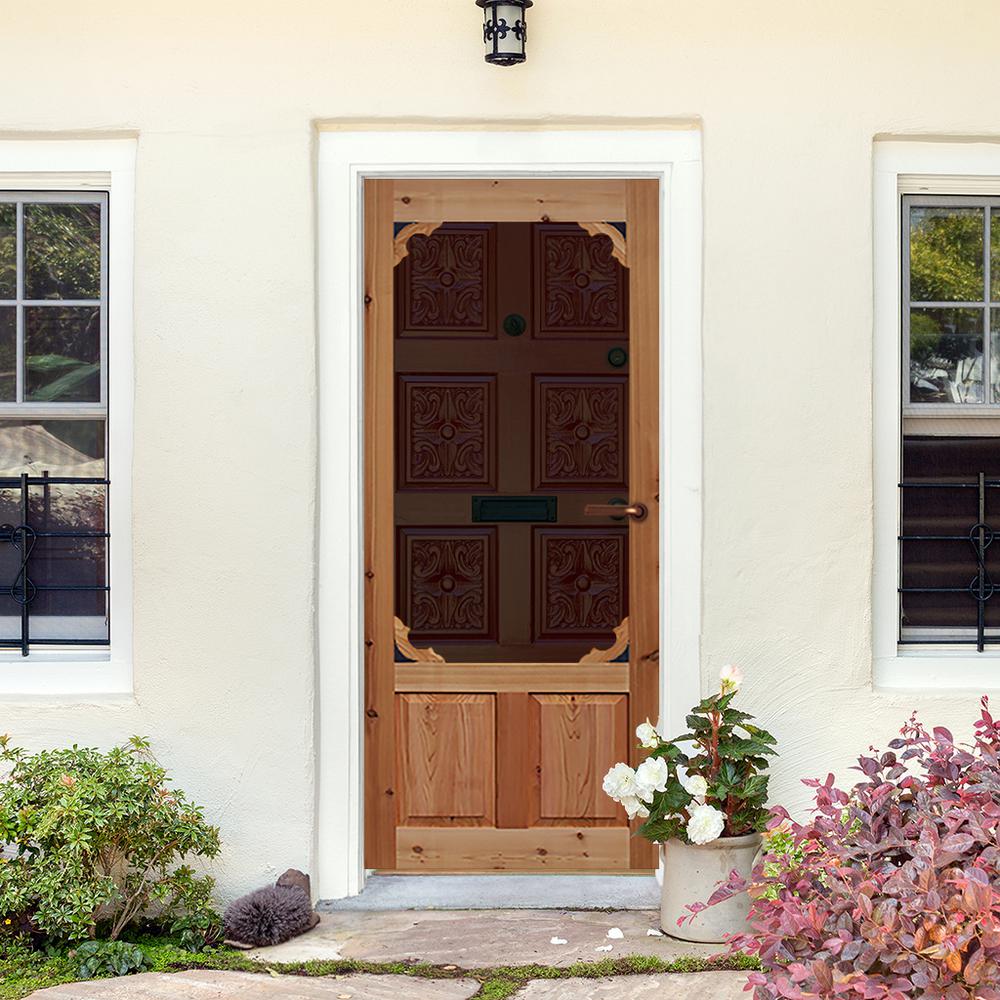 Kimberly Bay 30 In X 80 In Woodland Cedar Screen Door Dsawo30