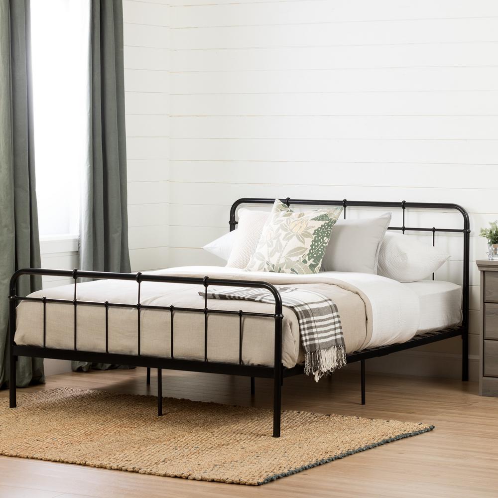 South S Versa Queen Size Metal Platform Bed In Black 11683 - 5×7 Area Rug Under Queen Bed South S Versa Queen Size Metal Platform Bed In Black 11683 - 5×7 Area Rug Under Queen Bed