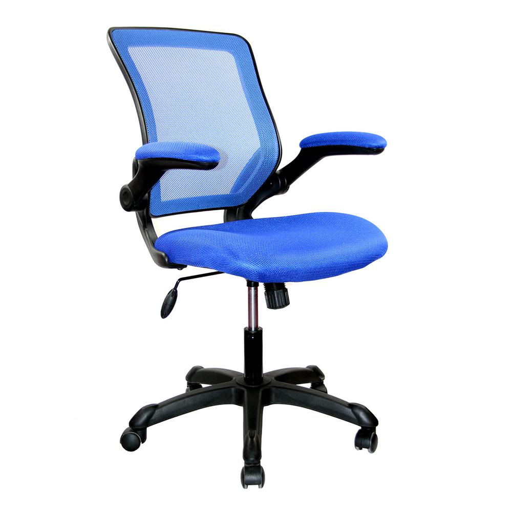techni mobili mesh task office chair with flip up arms