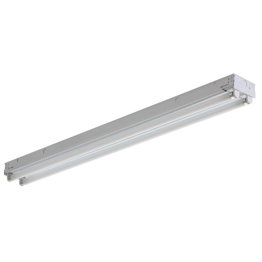 Lithonia Lighting 2 Light White Electronic Channel Fluorescent Strip Light