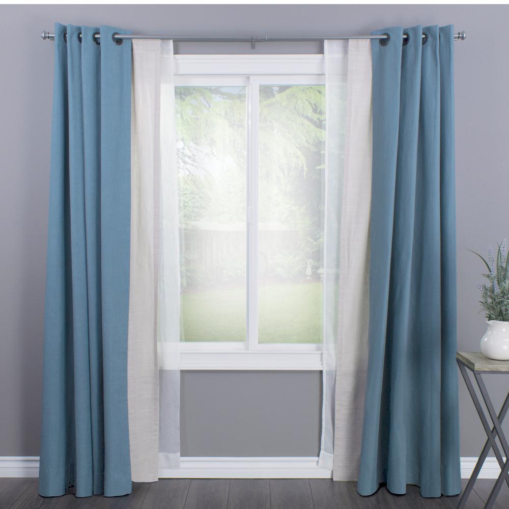 Decopolitan 3 4 In Urn Triple Drapery Double Rod Set 42 In