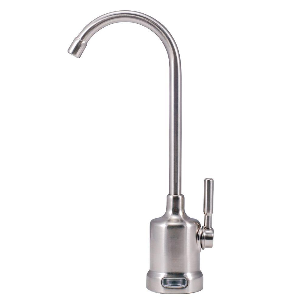 Watts 1Handle Top Mount Air Gap Faucet in Brushed Nickel with Monitor for Reverse Osmosis