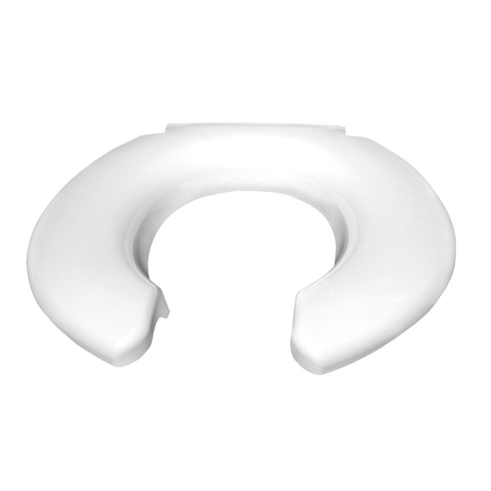 Big John Elongated Open Front Toilet Seat in White24452634W The