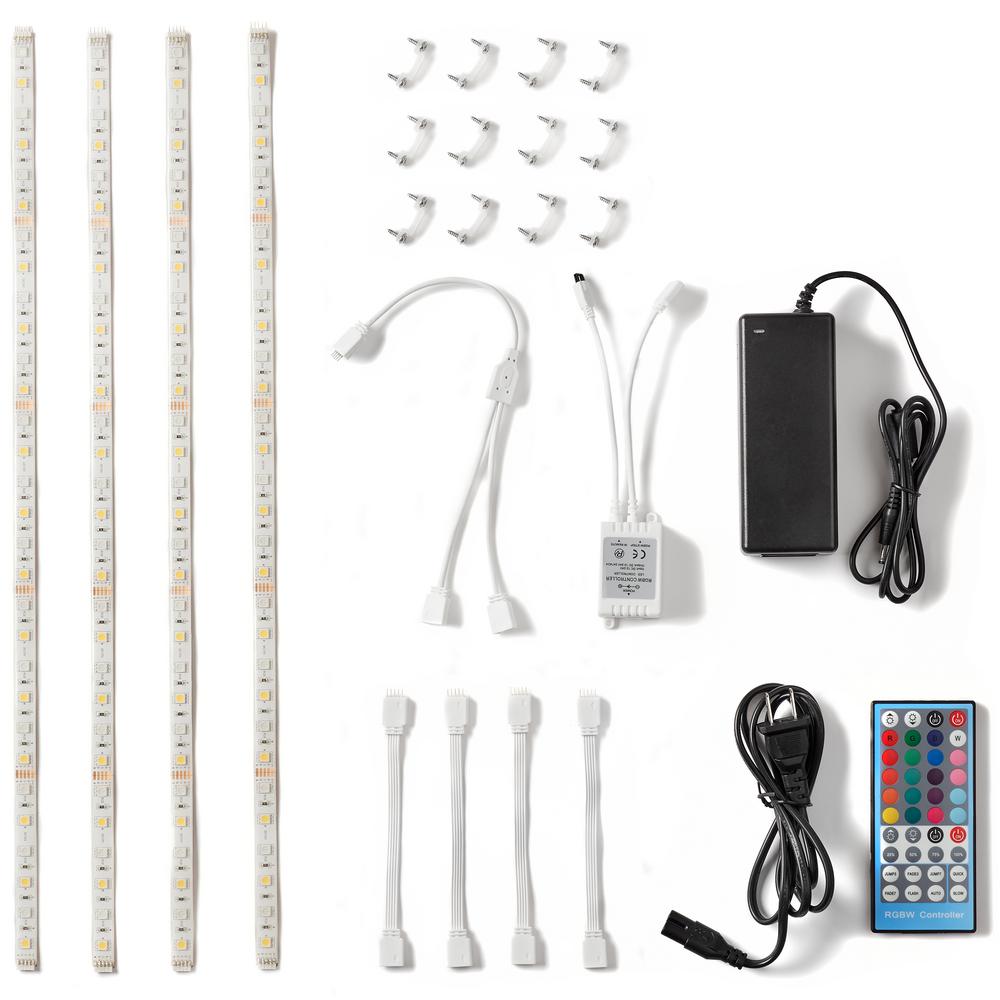 Newhouse Lighting 20 in. RGB with Warm White (3000K) Linkable LED Tape