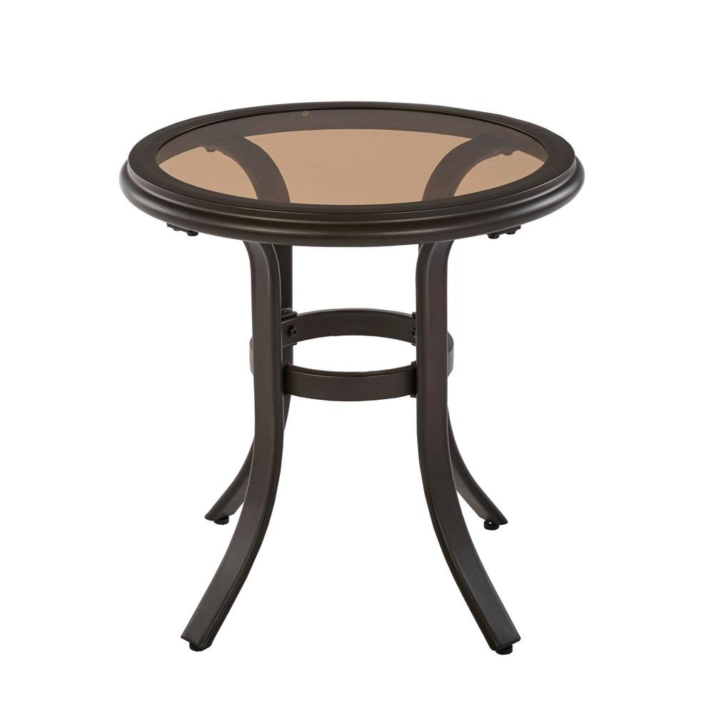 Hampton Bay Riverbrook Espresso Brown 5Piece Steel Outdoor Patio