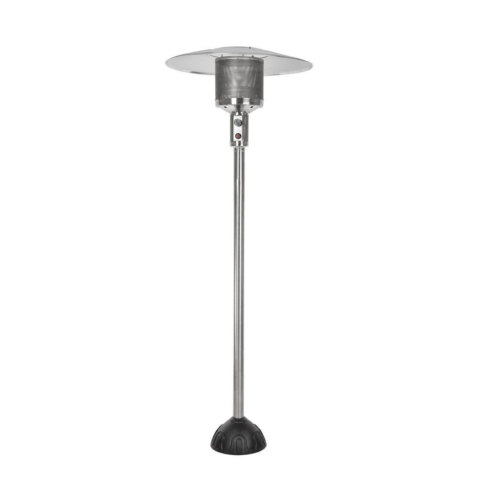 Fire Sense 45 000 Btu Stainless Steel Natural Gas Patio Heater 61445 The Home Depot