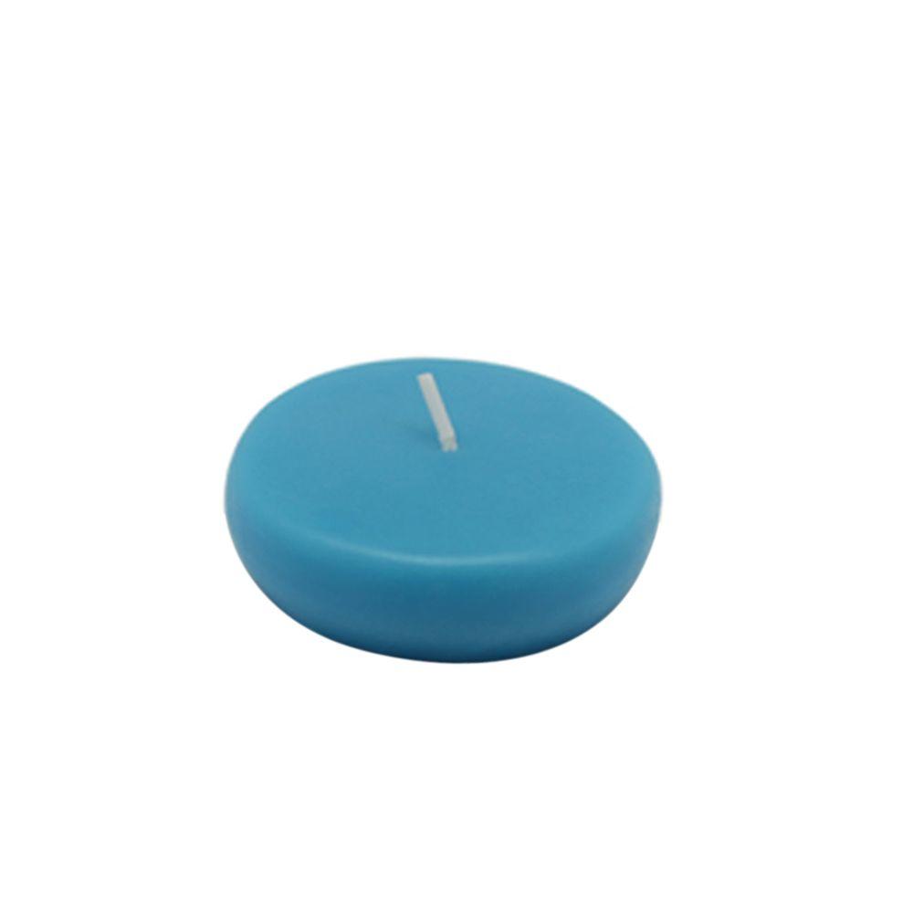 Zest Candle 2.25 in. Turquoise Floating Candles (Box of 24)CFZ034