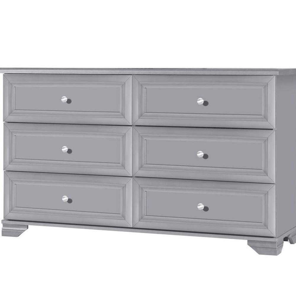 Belle Isle Furniture Llc South Lake 6 Drawer Gray Dresser Cam06