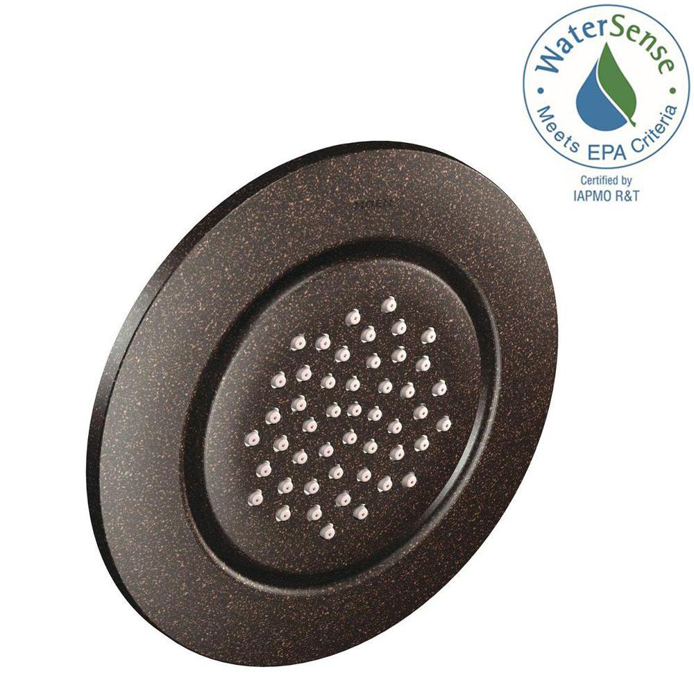 MOEN Round Body Spray In Oil Rubbed Bronze TS1322ORB The Home Depot   Oil Rubbed Bronze Moen Shower Jets Ts1322orb 64 300 