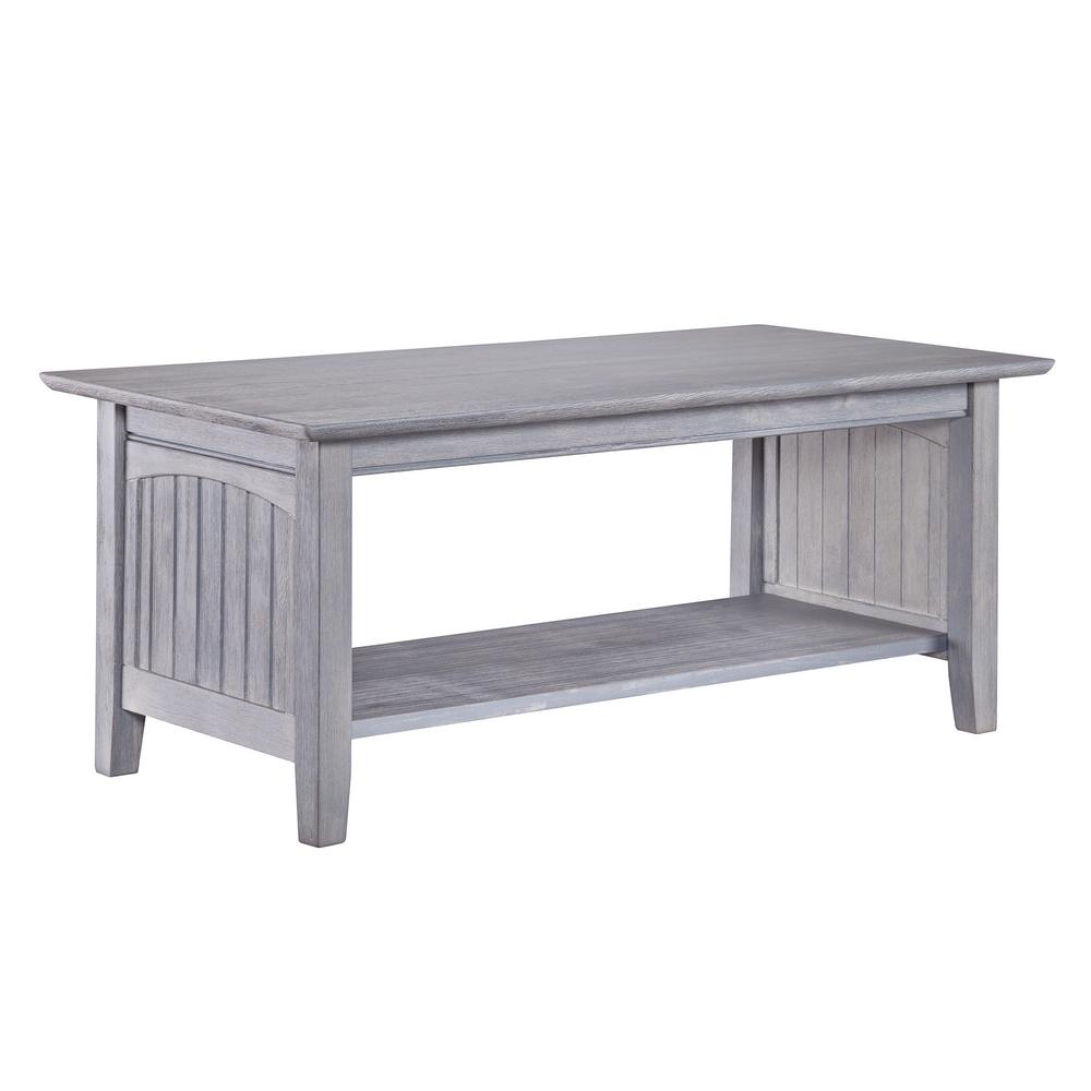 Atlantic Furniture Nantucket Grey Coffee Table Ah15309 Nantucket Driftwood Grey Coffee Table