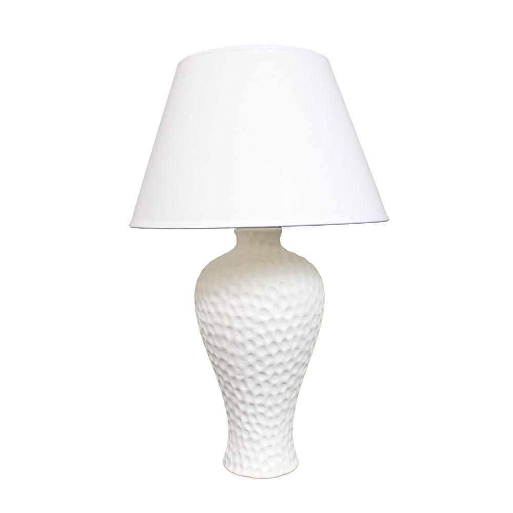 simple white table lamp