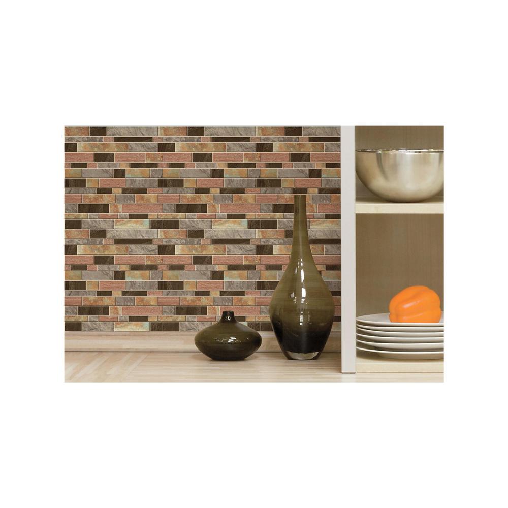 StickTiles 10.5 in. W x 10.5 in. H Modern Long Stone Peel ...