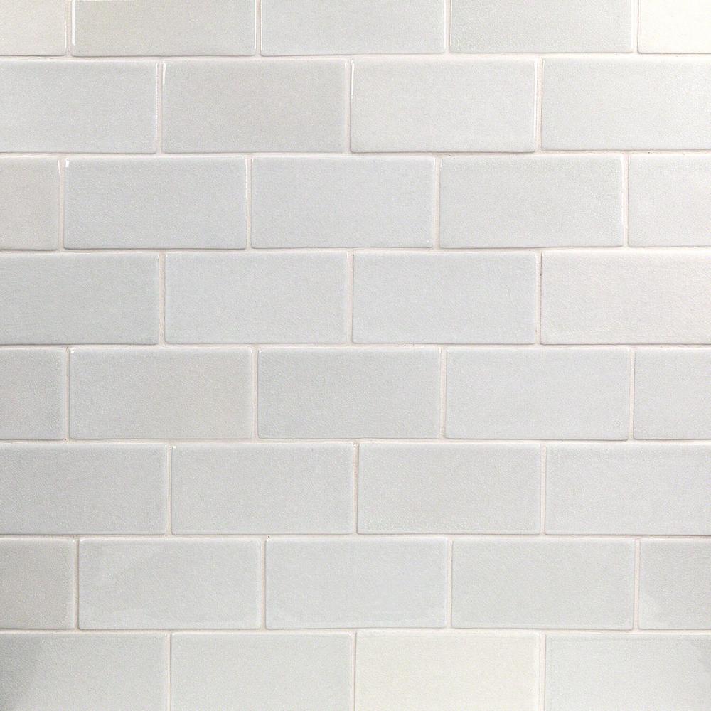 Ivy Hill Tile Oracle Glacier White 3 In X 6 Polished Ceramic Ivy Hill Tile Oracle Glacier White 3 In