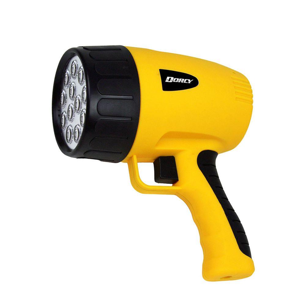 Dorcy Rechargeable Flashlights Accessories Safety Security 12 Led Rechargeable Pistol Grip Spotlight