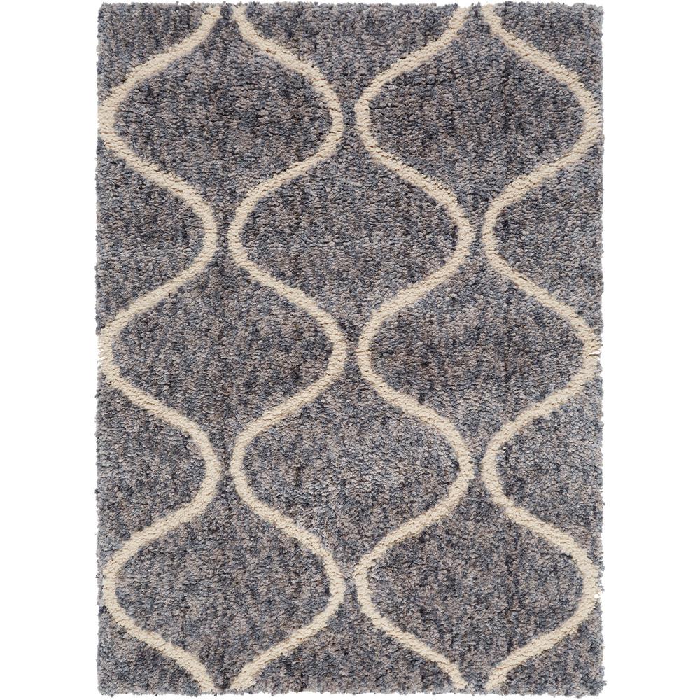 Home Dynamix Bazaar Sea Shells Blue/Cream 5 ft. x 7 ft. Indoor Area Rug