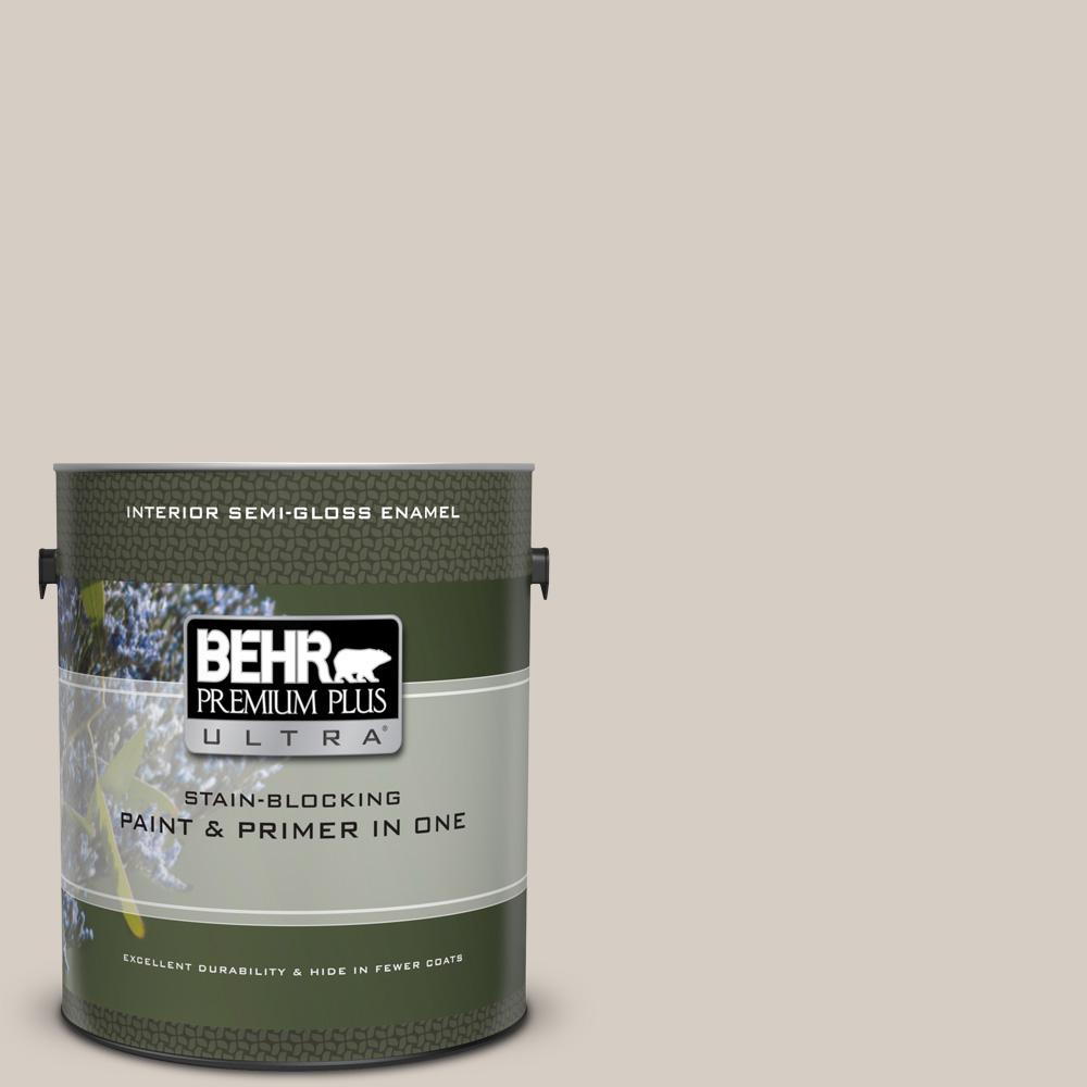 Behr Premium Plus Ultra 1 Gal Mq3 06 Granite Dust Semi Gloss Mq3 06 Granite Dust Semi Gloss Enamel Interior Paint And Primer In One