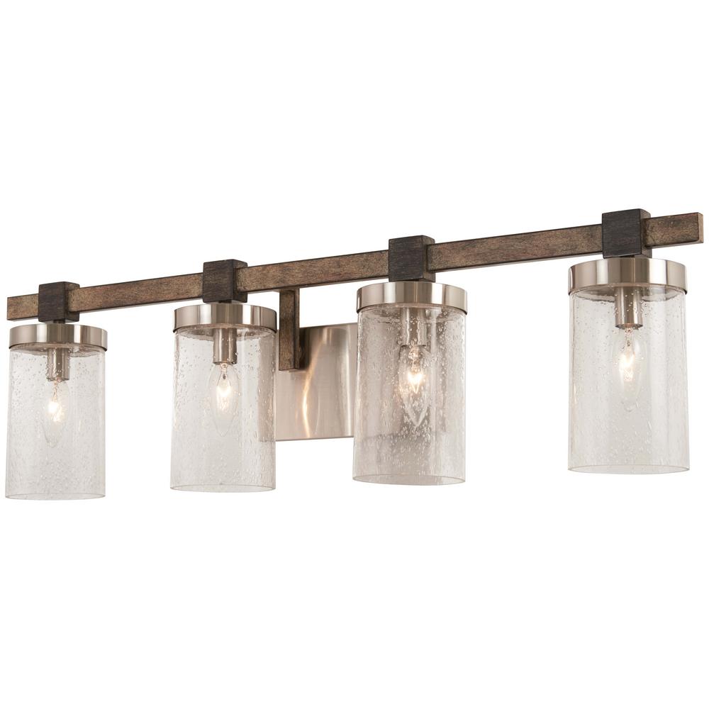 Dimmable Rustic Vanity Light Bar Vanity Lighting Lighting The Home Depot
