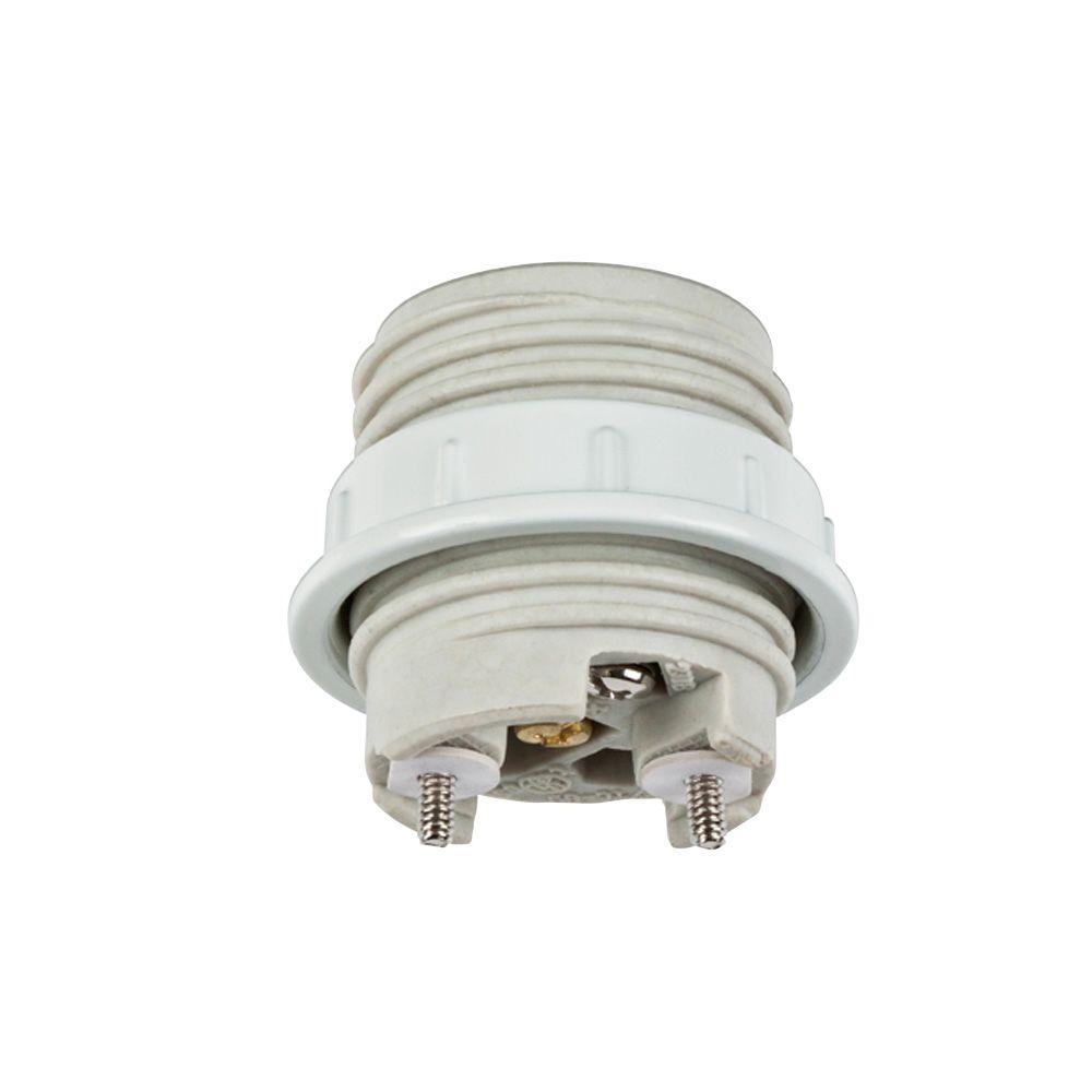 Westinghouse 1 2 In Porcelain Threaded Socket With Metal Shade Porcelain Threaded Socket With Metal Shade Ring