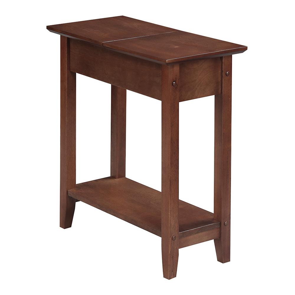 Frenchi Home Furnishing Dark Walnut End TableDW1409 The Home Depot