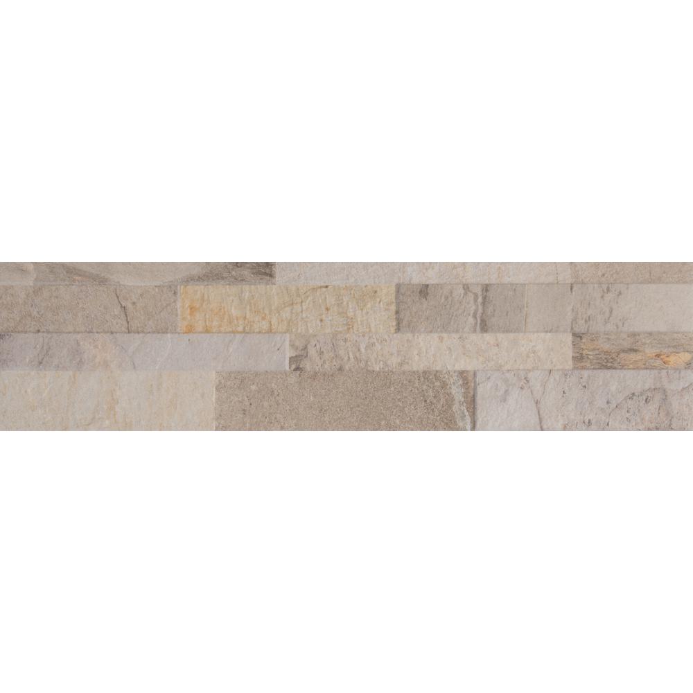 MSI Canyon Cream Ledger Panel 6 in. x 24 in. Glazed Porcelain Wall Tile ...