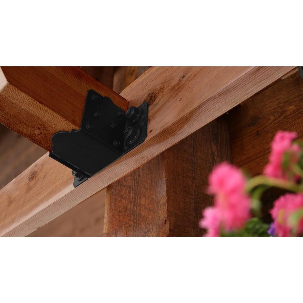 Owt Ornamental Wood Ties Laredo Sunset 5 In X 8 3 4 In Black