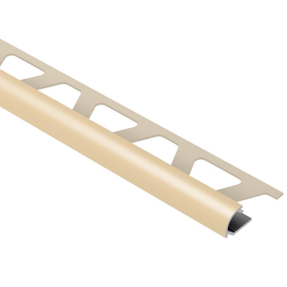 Schluter Jolly Bahama ColorCoated Aluminum 1/4 in. x 8 ft. 21/2 in. Metal Tile Edging Trim