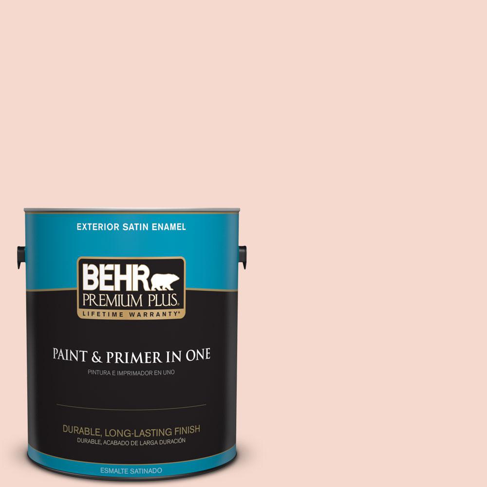 BEHR Premium Plus 1gal. M1901 Pink Sea Salt Satin Enamel Exterior
