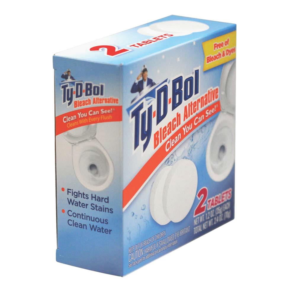 TyDBol 2.5 oz. Toilet Bowl Cleaner Tablet Bleach Alternative (6Pack