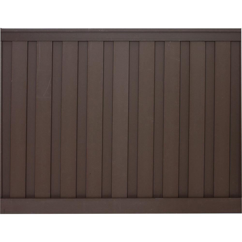 Veranda Somerset 6 ft. H x 6 ft. W White Vinyl Privacy Fence Panel