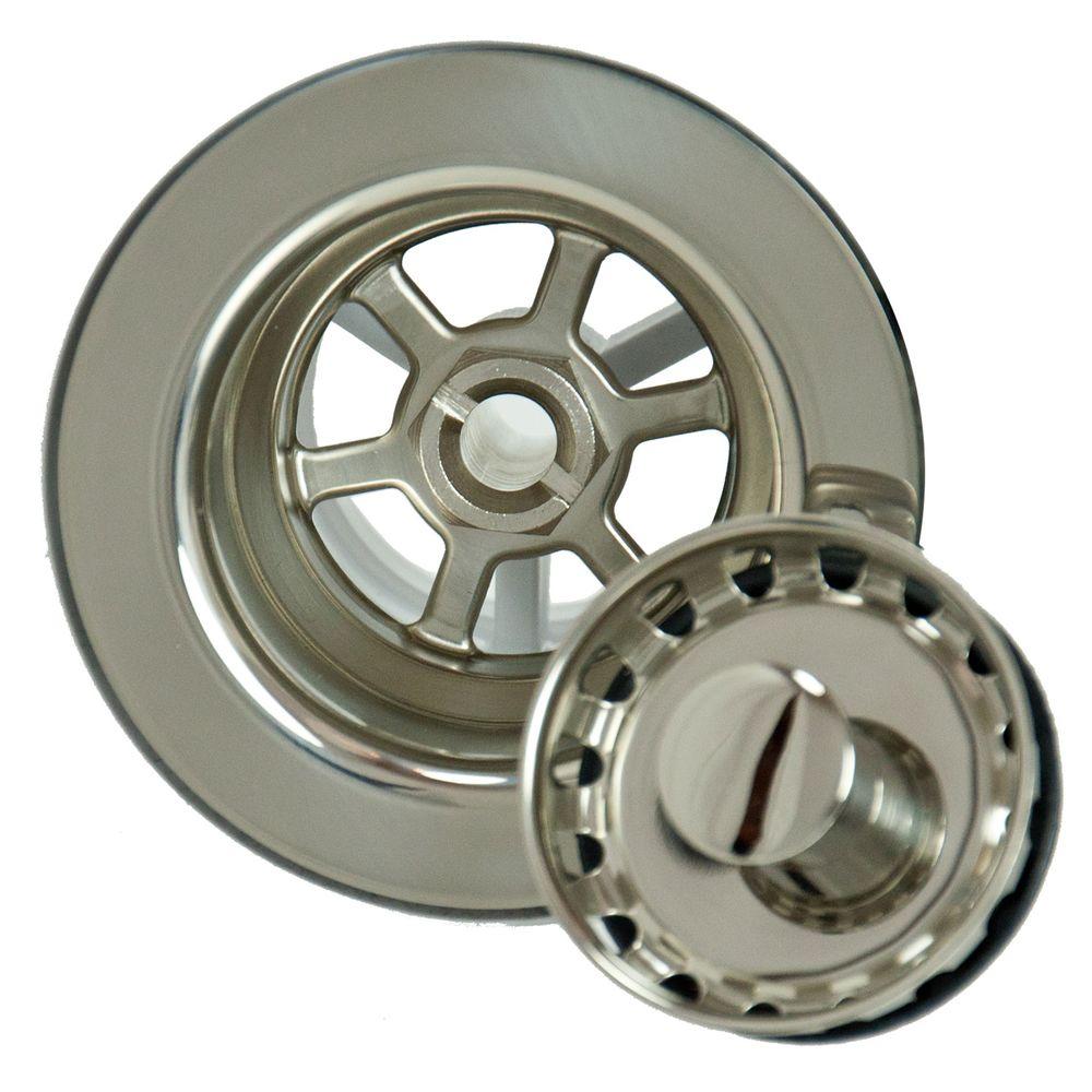 4.5 in. Bar Sink Strainer in Polished Nickel-I5586-PN - The Home Depot